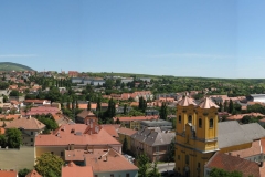 The panoramic roofscape of Eger