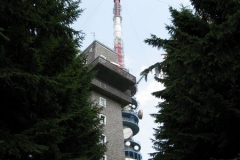 Old and new: the TV towers on Kékestető