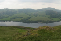 The panoramic view of Ullswater from Hallin Fell