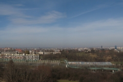 The panorama of Kraków from Krakus Mound