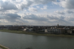 The panorama of the Vistula river from Wawel Hill