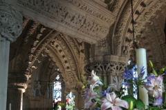 Some of Rosslyn's intricate stone carvings