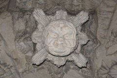 The famous "Green man" carving