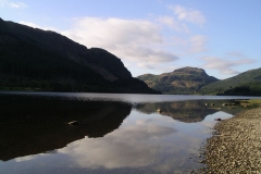 The hills reflect in the still water of Loch Lubnaig