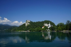Across the water to Bled castle