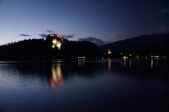 Bled Castle at night 1
