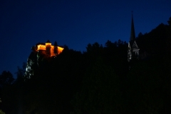 Bled Castle at night 2