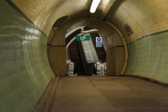 Tyne pedestrian tunnel escalators