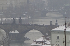 Karlův most through the frosty mist