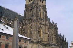 St Vitas Cathedral dwarfs Plečnik's obelisk