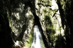 The sun hits a fresh-water spring in Szalajka Volgy