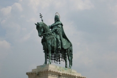 The statue of St Stephen at the Fishermen's Bastion