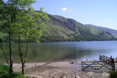 The hills reflect in the still waters of Buttermere