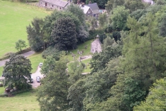 Looking down on Balquhidder Kirk