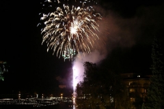 Fireworks and candles at Bled Days festival