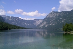 Morning on the shore of Lake Bohinj