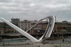 In the tilt of a bridge