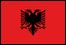 Image of Albanian flag as link to page containing photographs from Albania